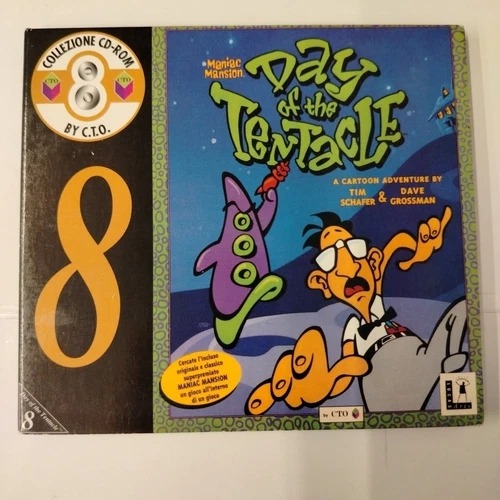 Day Of The Tentacle PC Collezione CTO 1995 Italiano Completo CD-Rom